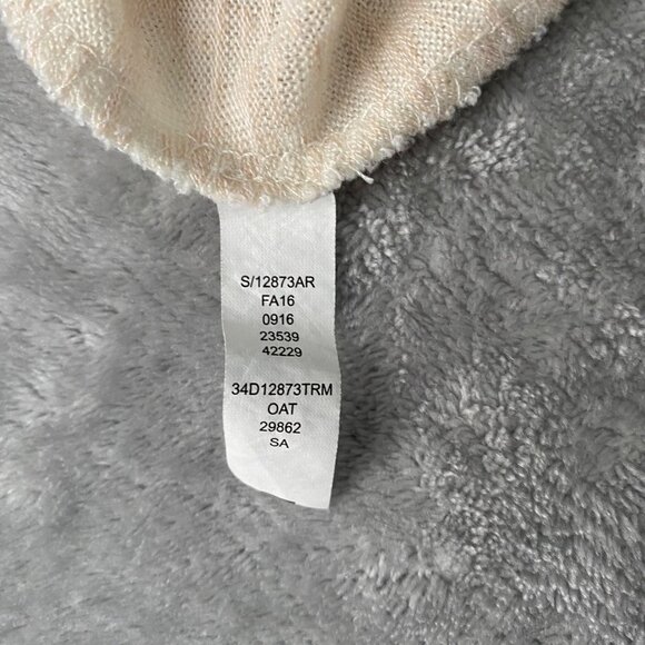 American Rag Boho Off-The-Shoulder Lace Bell Sleeve‎ Oat Color Top Size S - Picture 5 of 10